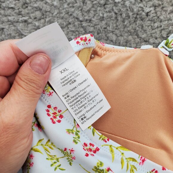 J. Crew cloud meadow blue floral Knot bandeau bikini top - Picture 7 of 9